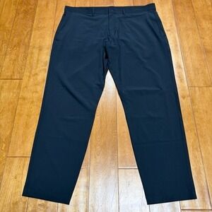 Fabletics Mens The Only Pant 40x32 Black Performance Golf Athleisure Stretch